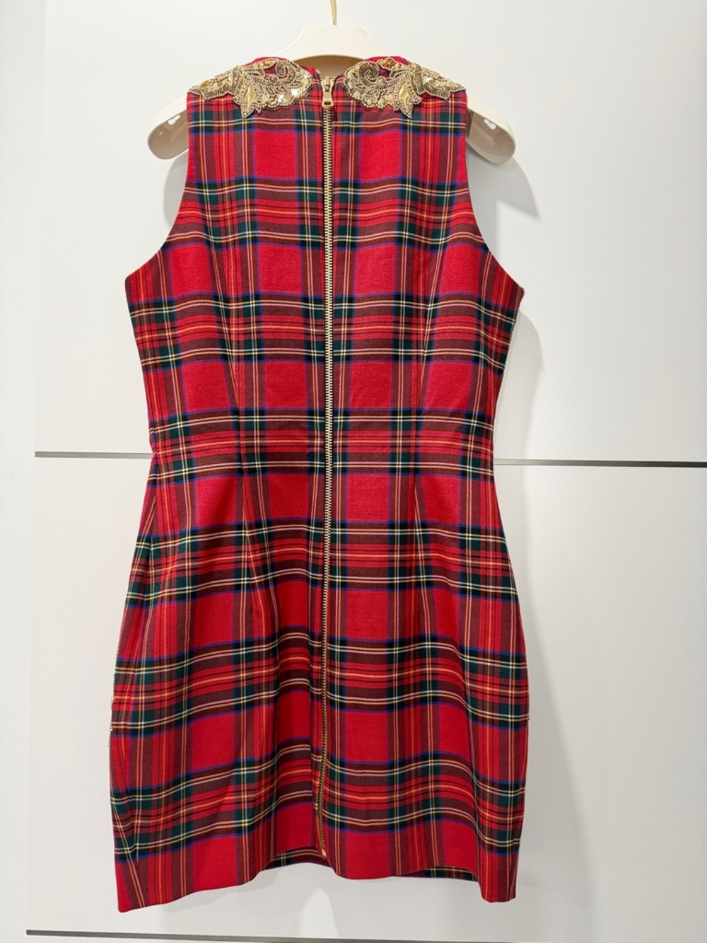 Balmain Embellished Plaid Dress – Statement Luxury Piece - Picture 3 of 7